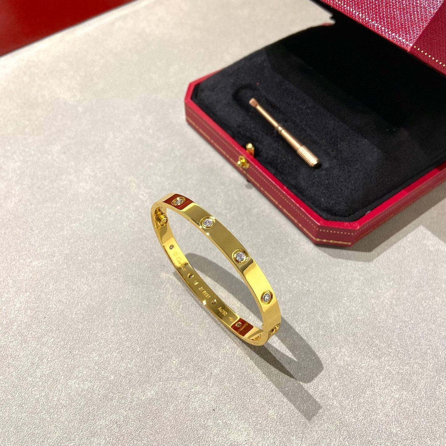 [GALE]LOVE BRACELET 6.1MM 10 DIAMONDS