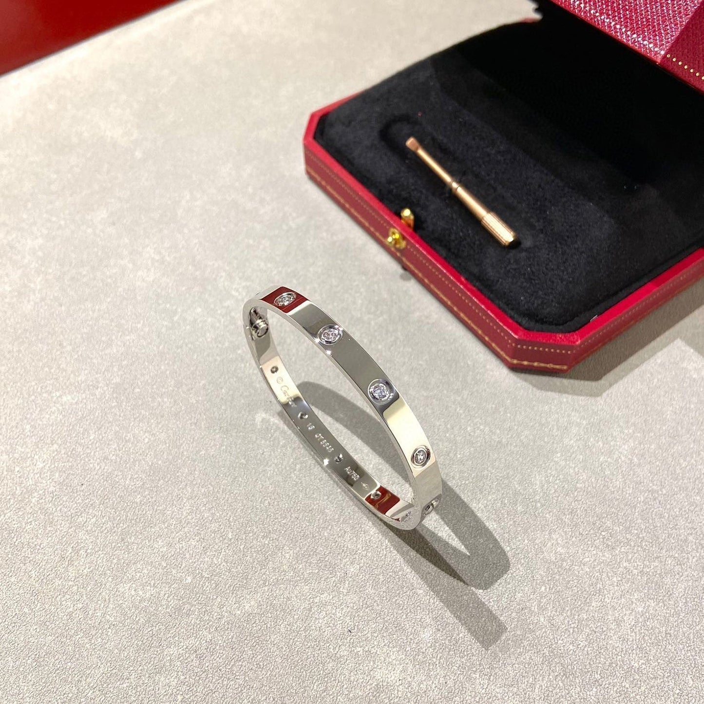 [GALE]LOVE BRACELET 6.1MM 10 DIAMONDS