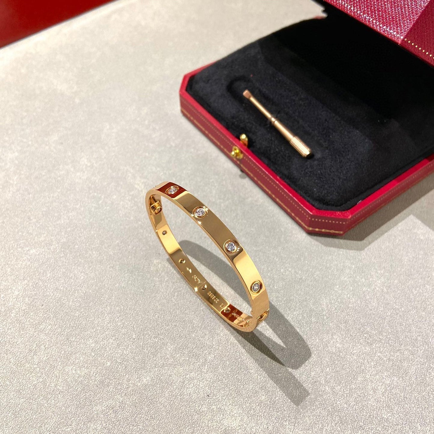 [GALE]LOVE BRACELET 6.1MM 10 DIAMONDS