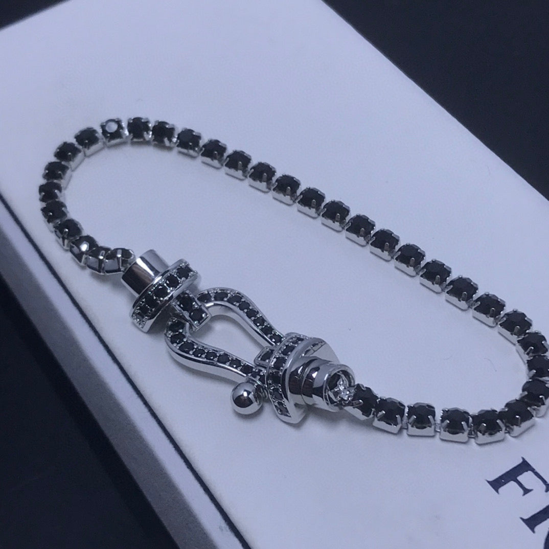 [ゲイル]フォース ラージホースシュー フルダイヤモンド テニスブレスレット