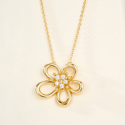 [GALE JURI]FLOWERLACE NECKLACE 5 DIAMONDS