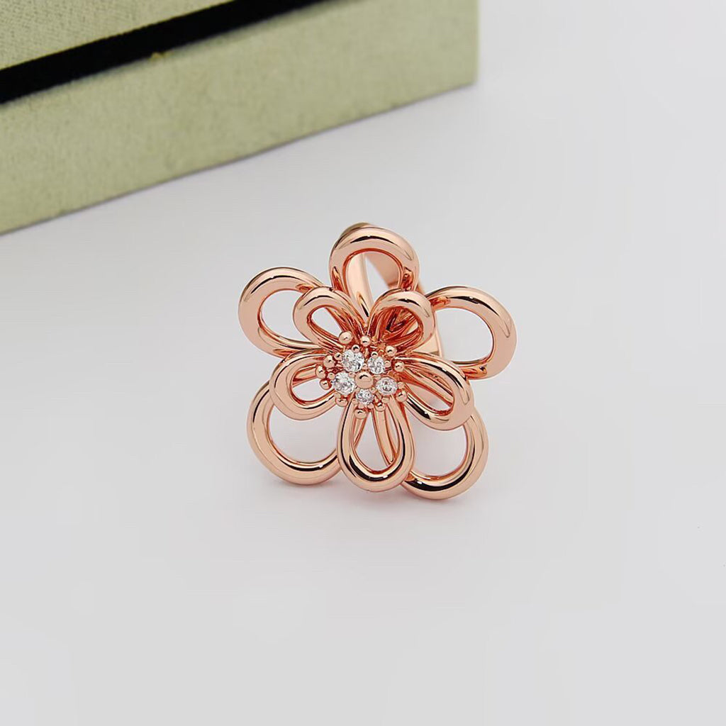 [GALE] FLOWERLACE RING 5 DIAMONDS