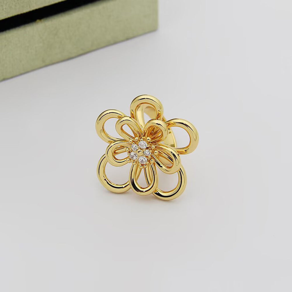 [GALE] FLOWERLACE RING 5 DIAMONDS