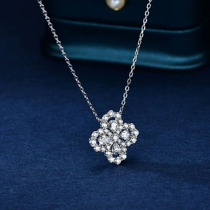[GALE] Loop-Halskette mit Vollmotiv-Diamanten, 16 mm, verschiedene Farben