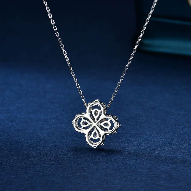 [GALE] Loop-Halskette mit Vollmotiv-Diamanten, 16 mm, verschiedene Farben
