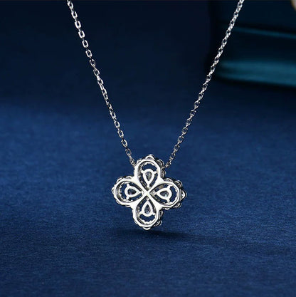 [GALE] Loop-Halskette mit Vollmotiv-Diamanten, 16 mm, verschiedene Farben