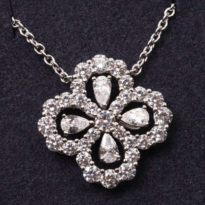 [GALE] Loop-Halskette mit Vollmotiv-Diamanten, 16 mm, verschiedene Farben