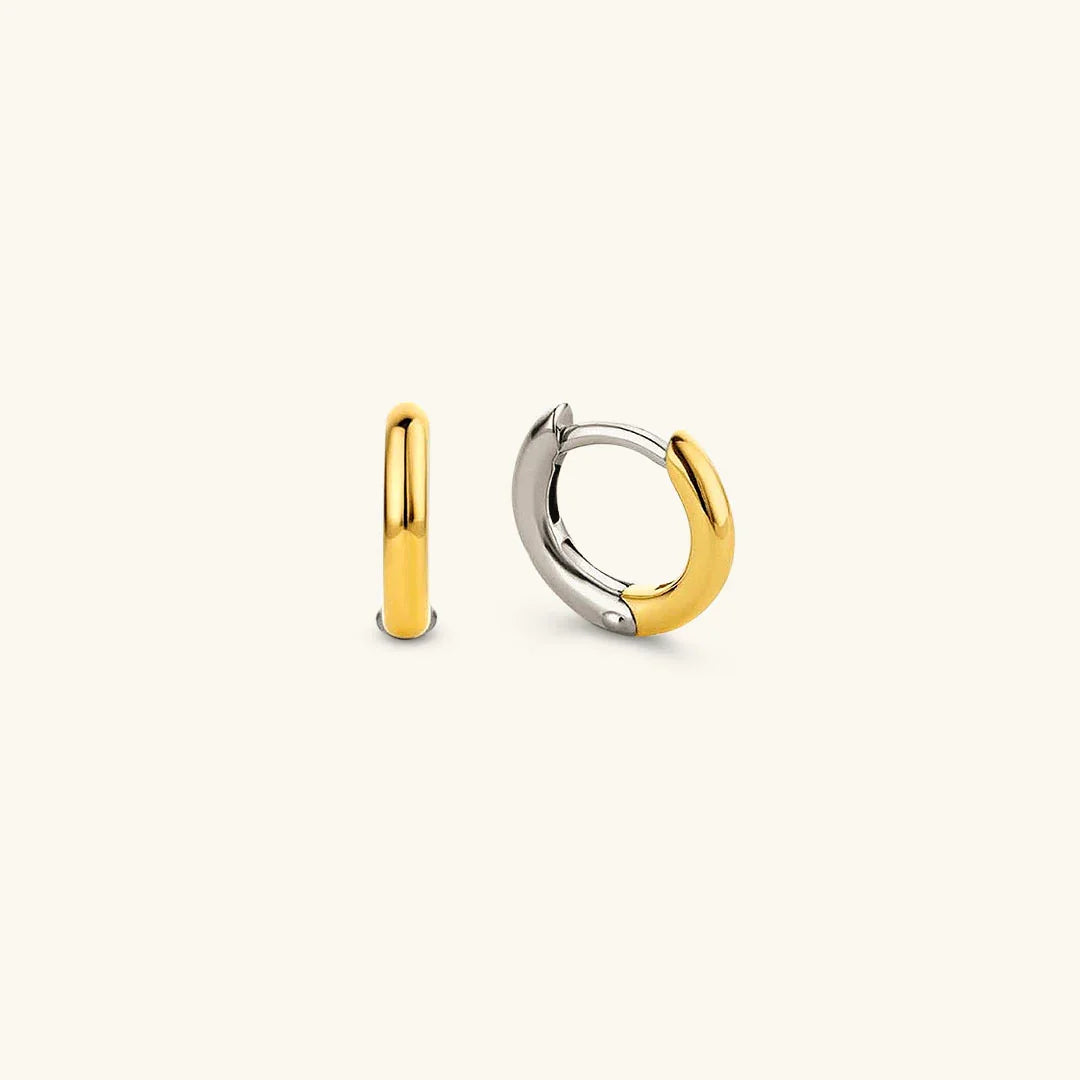 [GALE]Ingrid Two Tone Hoop Earring