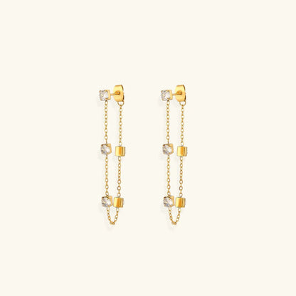 [GALE]Iris Diamond Earrings