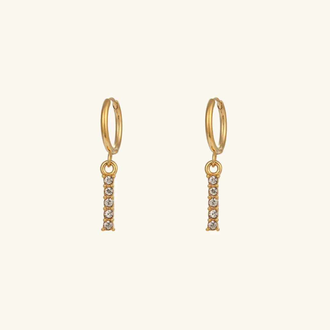 [GALE]Wilhemina Initial Letter Earrings