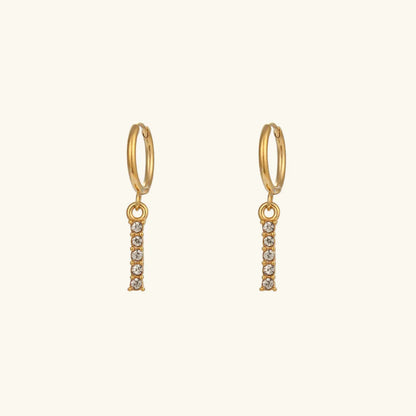 [GALE]Wilhemina Initial Letter Earrings