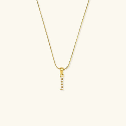 [GALE]Augustine Initial Letter Pearl Necklace