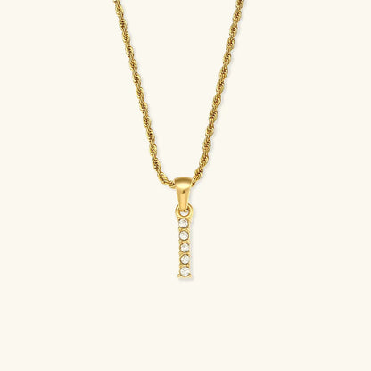 [GALE]Maeve Letter Initial Diamond Necklace