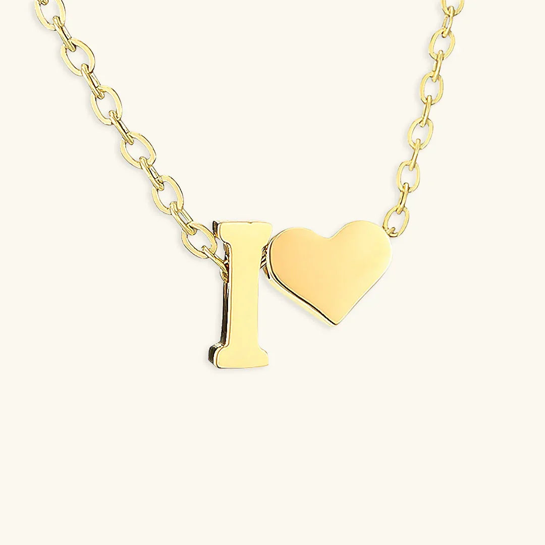 [GALE]Ria Initial Letter Gold Necklace