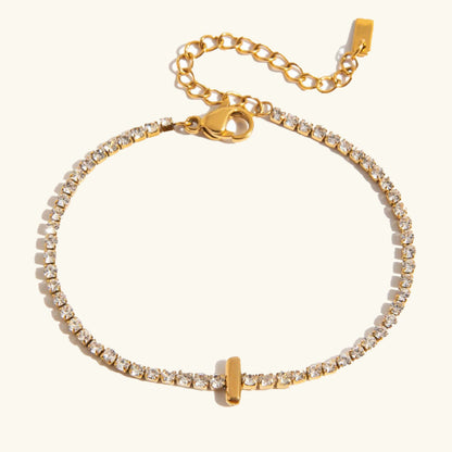 [GALE]Avaria Bubble Letter Tennis Bracelet