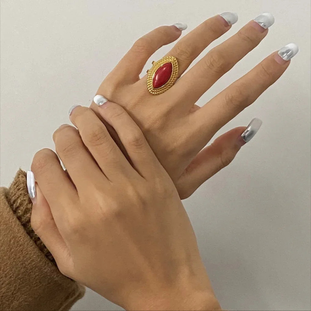 [GALE]Heidi Marquise Gold Ring