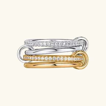 [GALE]Ivy Stacked Diamond Ring