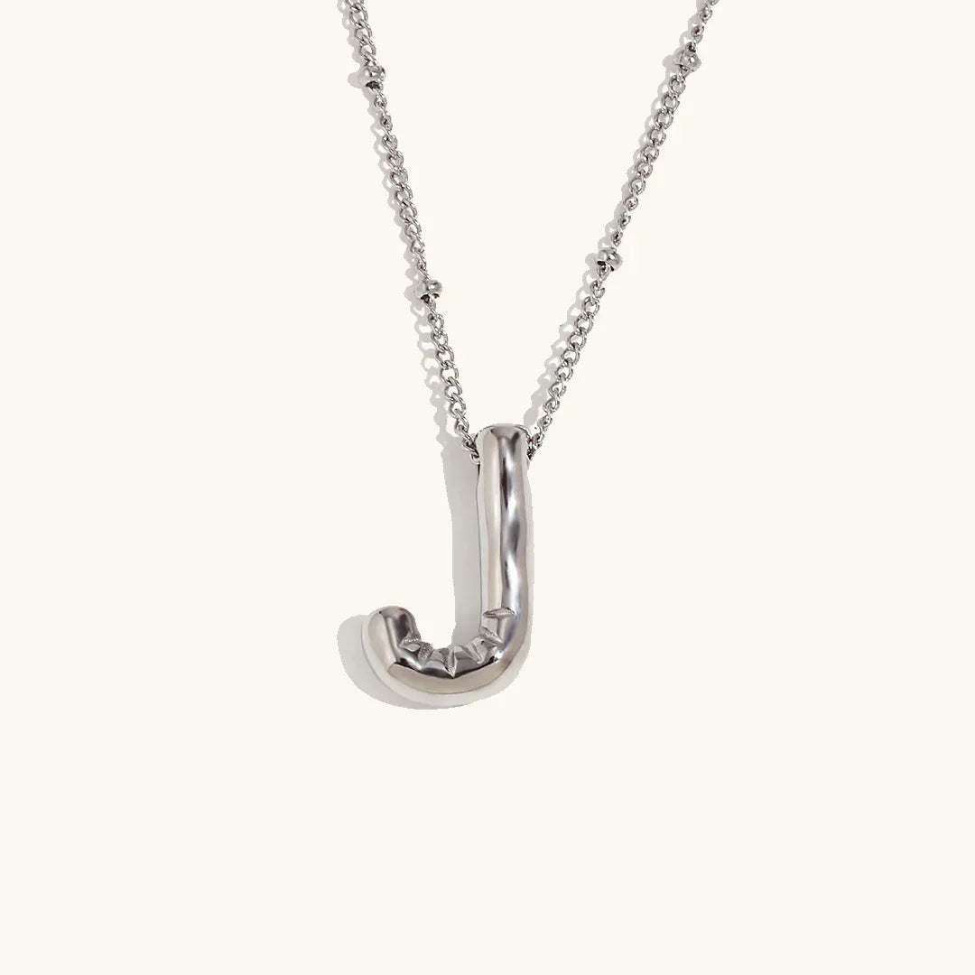 [GALE]Balloon Gold Initial Necklace