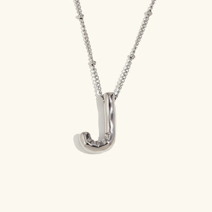 [GALE]Balloon Gold Initial Necklace
