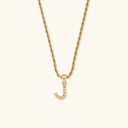 [GALE]Elodie Initial Letter Pearl Necklace