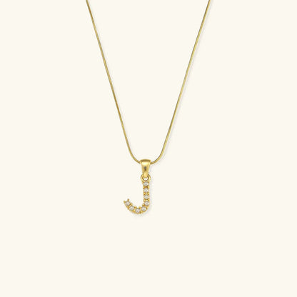 [GALE]Augustine Initial Letter Pearl Necklace