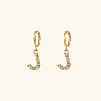 [GALE]Wilhemina Initial Letter Earrings