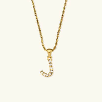 [GALE]Maeve Letter Initial Diamond Necklace