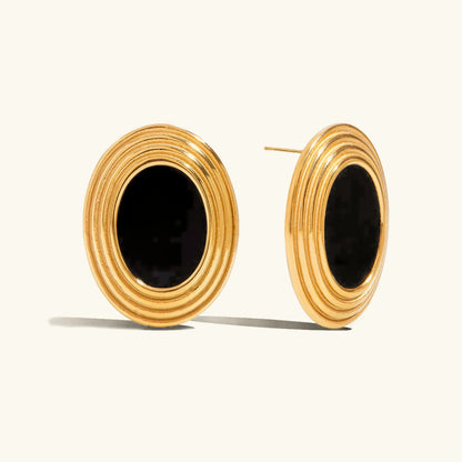 [GALE]Ruthie Gold Enamel Earrings