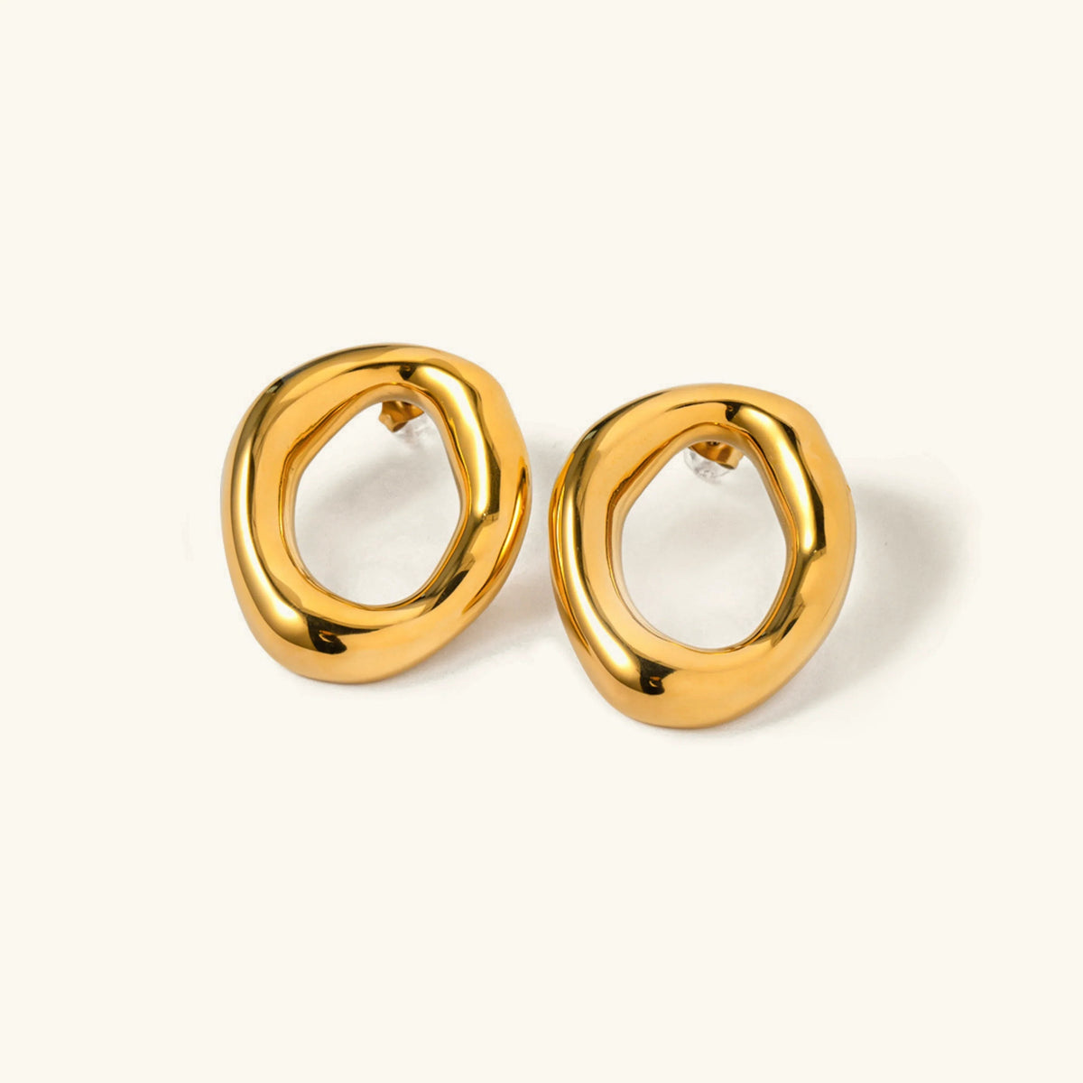 [GALE]Raquel Open Oval Earrings