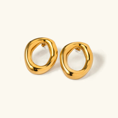 [GALE]Raquel Open Oval Earrings