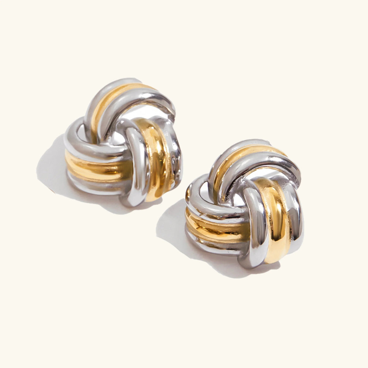 [GALE]Avielle Chunky Gold Knot Earrings