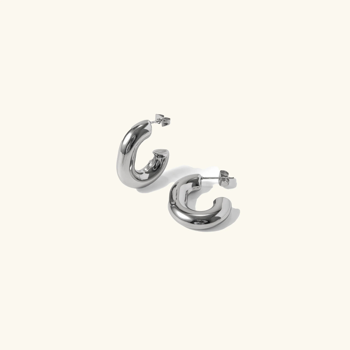 [GALE]Alera Silver Hoops