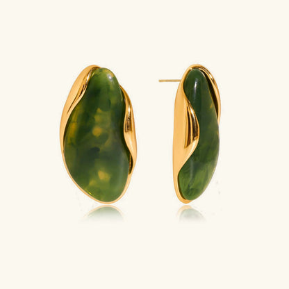 [GALE]Amelise Polished Gemstone Earrings