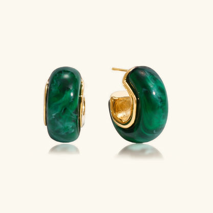 [GALE]Lexi Chunky Enamel Hoops