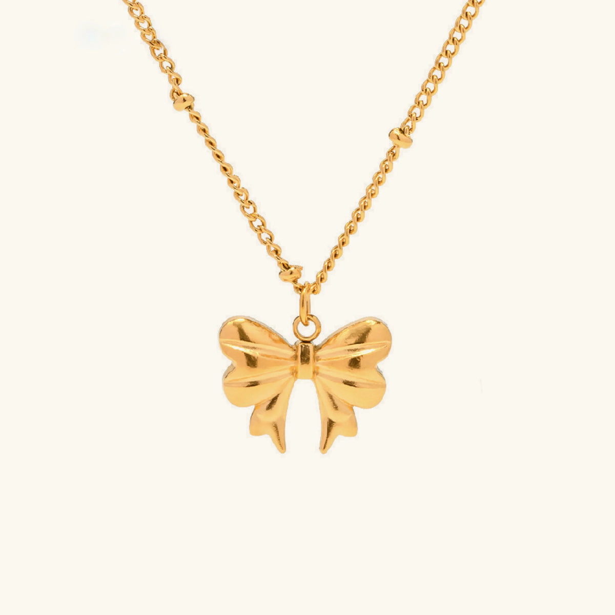 [GALE]June Bow Necklace