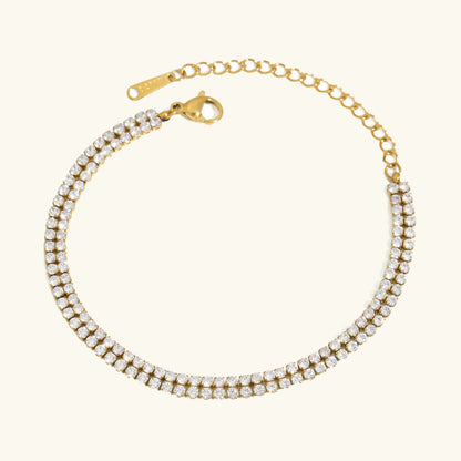 [GALE]Celene Layered Tennis Bracelet