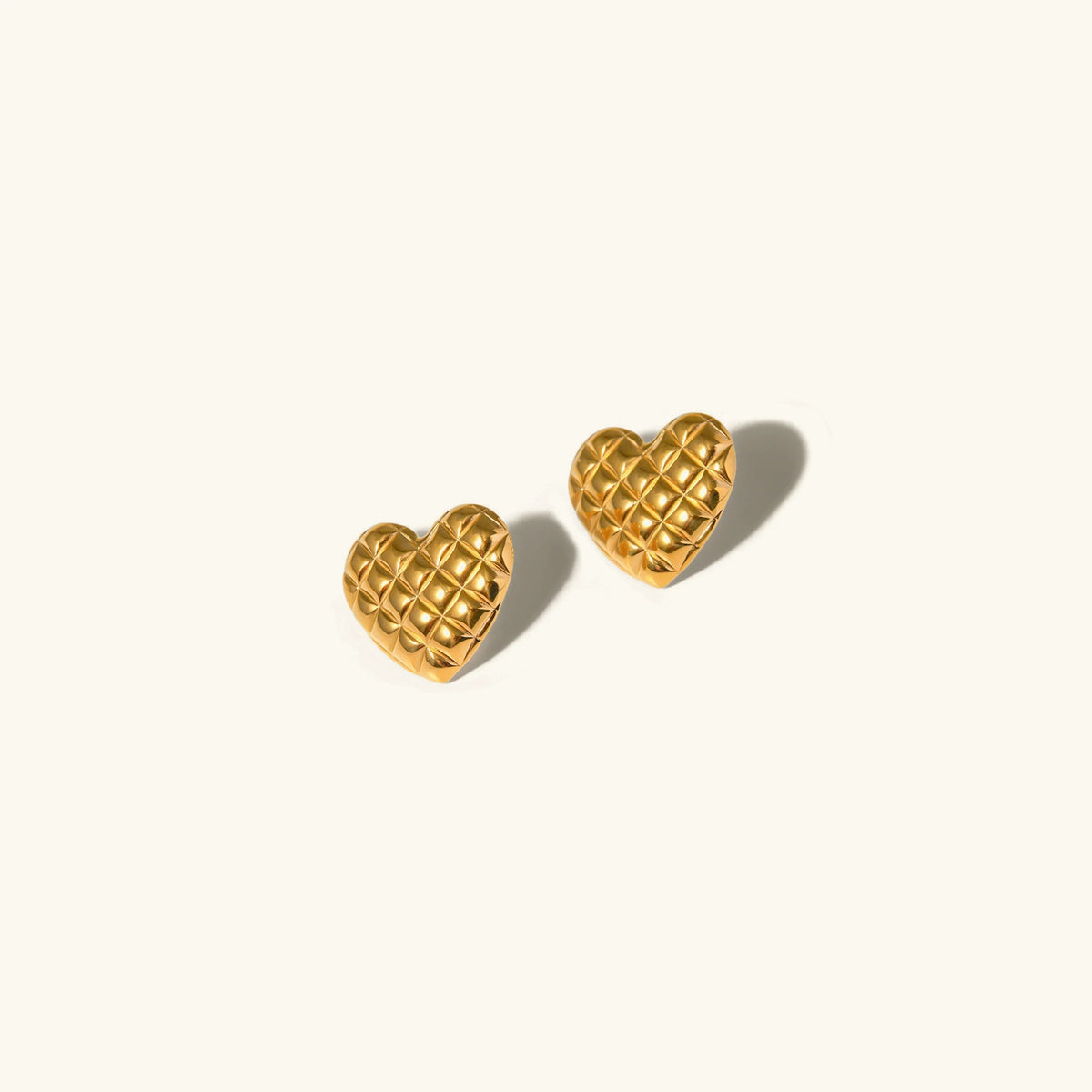 [GALE]Irina Gold Heart Earrings