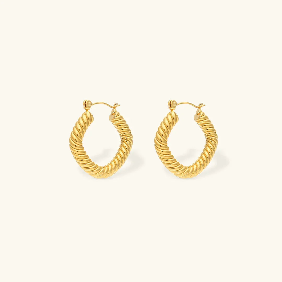 [GALE]Emani Twist Square Earrings