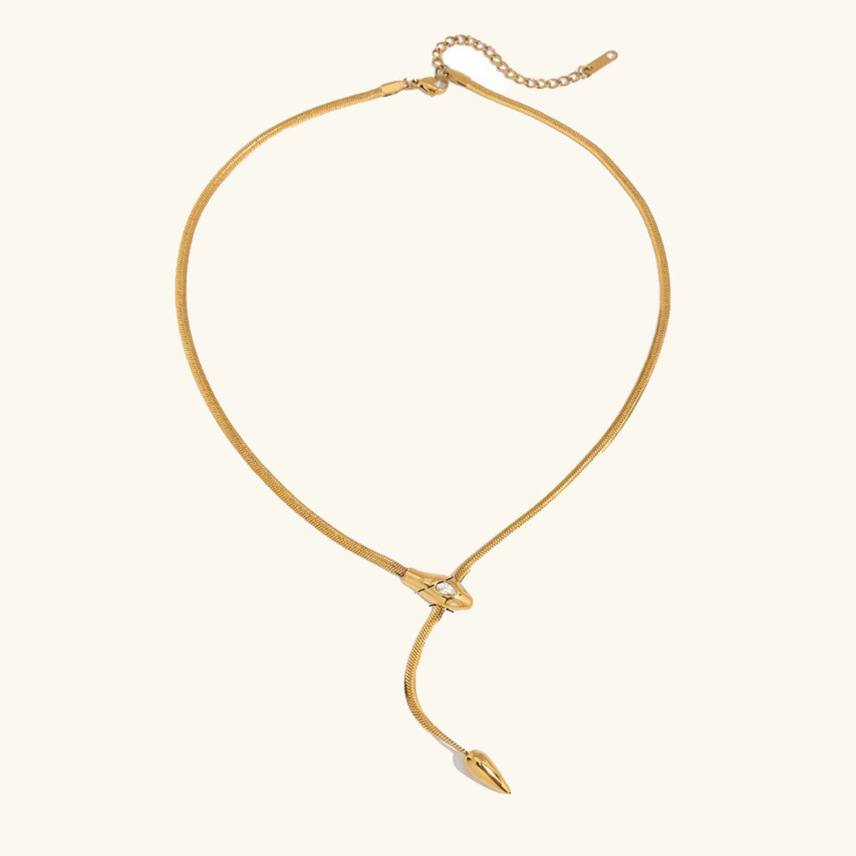 [GALE]Zarelle Gold Serpentine Pendant