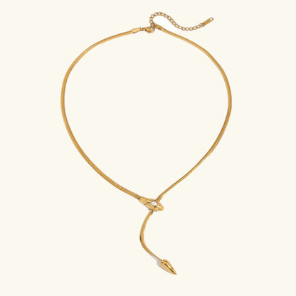 [GALE]Zarelle Gold Serpentine Pendant