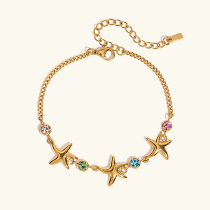 [GALE]Kristine Golden Starfish Bracelet