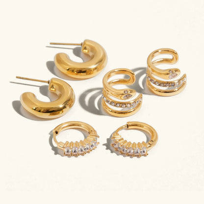 [GALE]Orielle Staple Gold Earrings Bundle