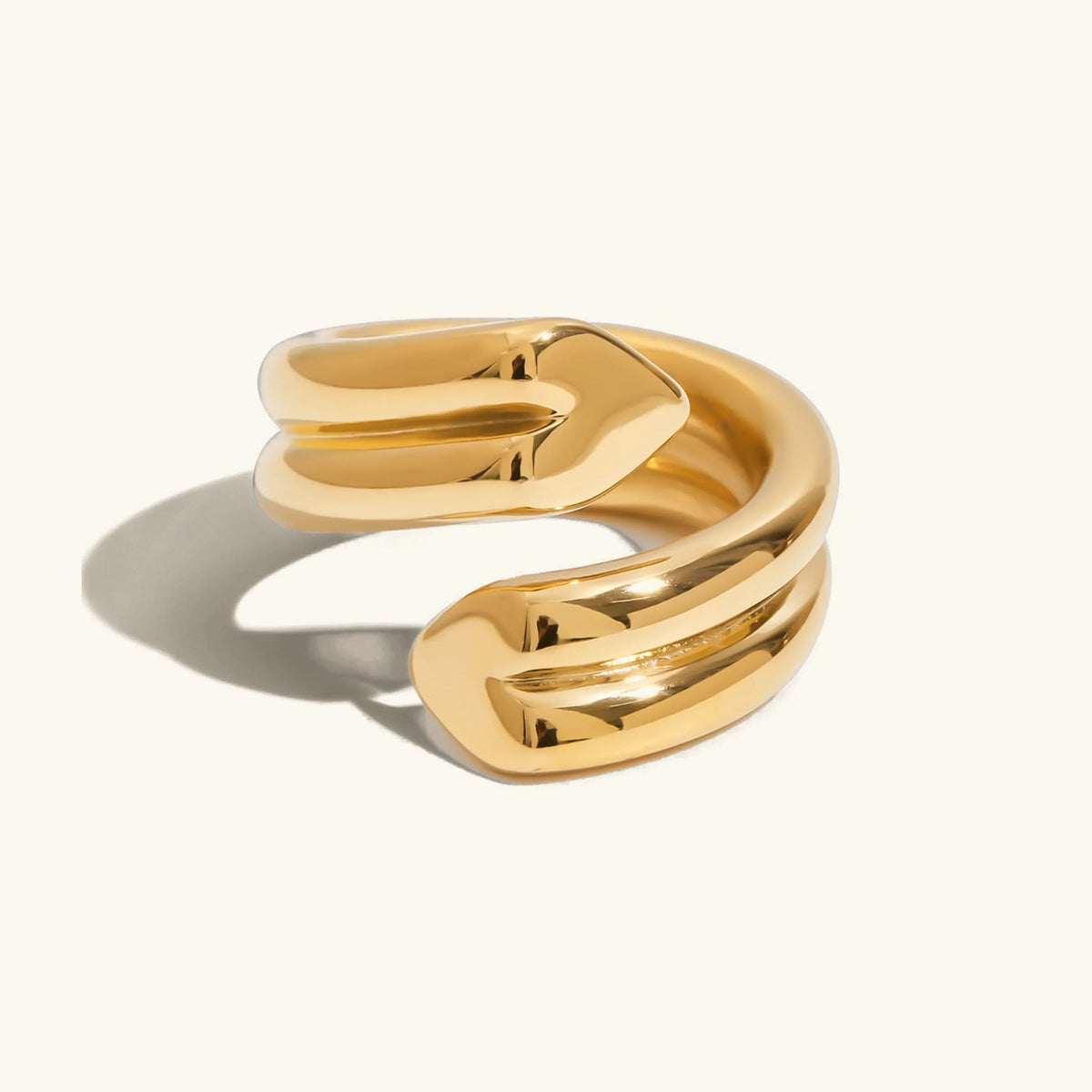 [GALE]Tara Heart Twist Gold Ring