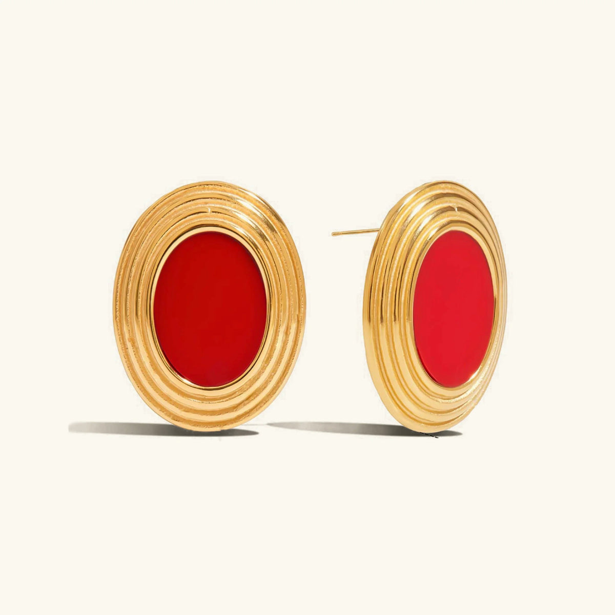 [GALE]Ruthie Gold Enamel Earrings