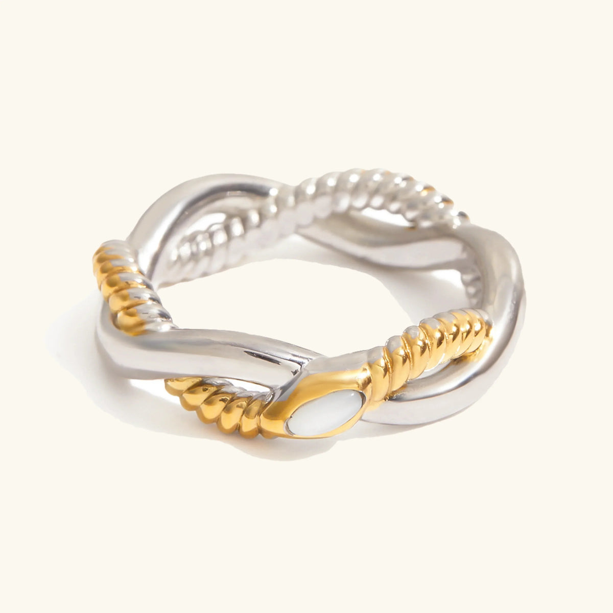 [GALE]Nerisse Two-Tone Twist Ring