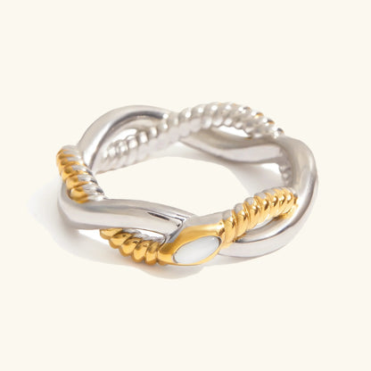 [GALE]Nerisse Two-Tone Twist Ring