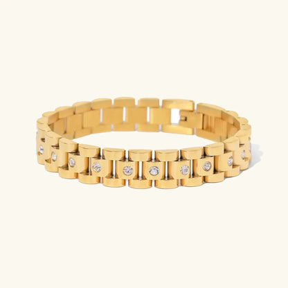 [GALE]Gold Watchband Bracelet