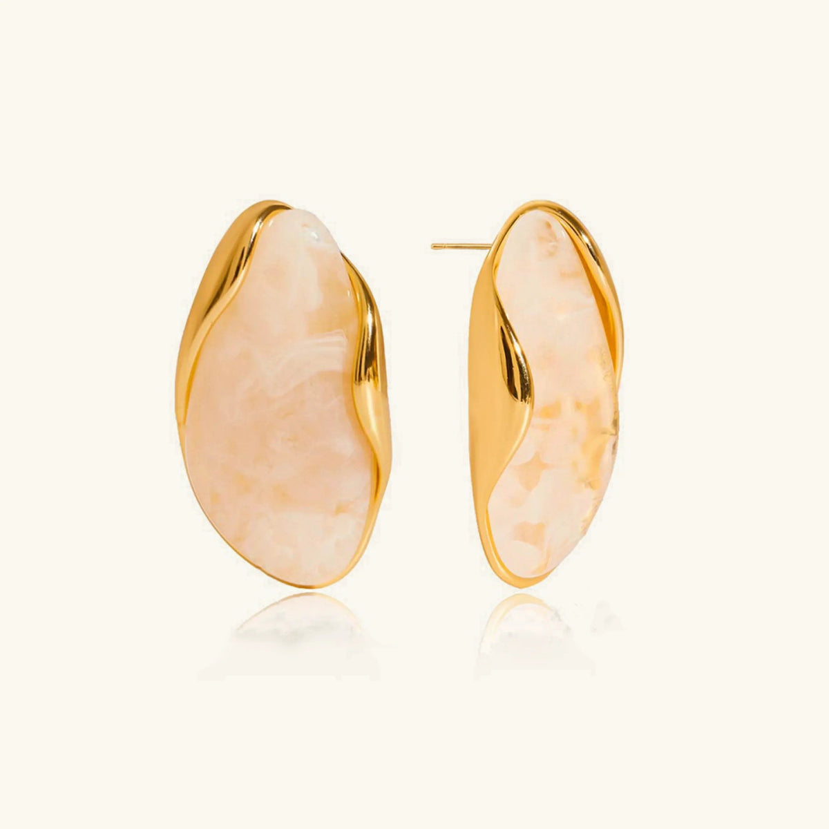 [GALE]Amelise Polished Gemstone Earrings