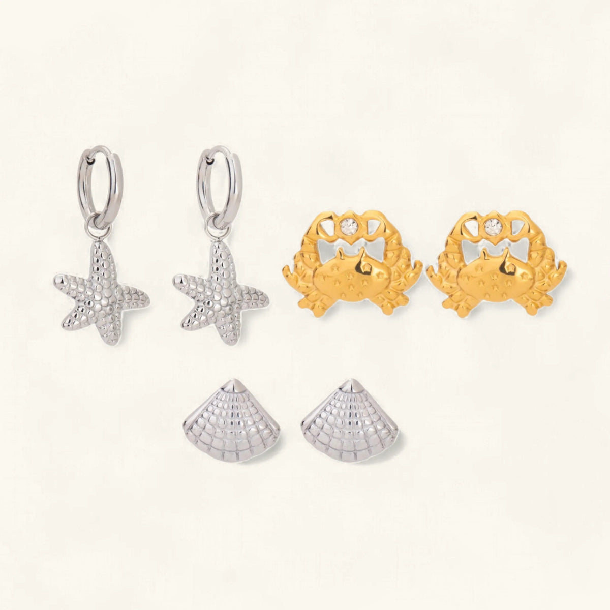 [GALE]Cheyenne Seaside Essential Earrings Bundle