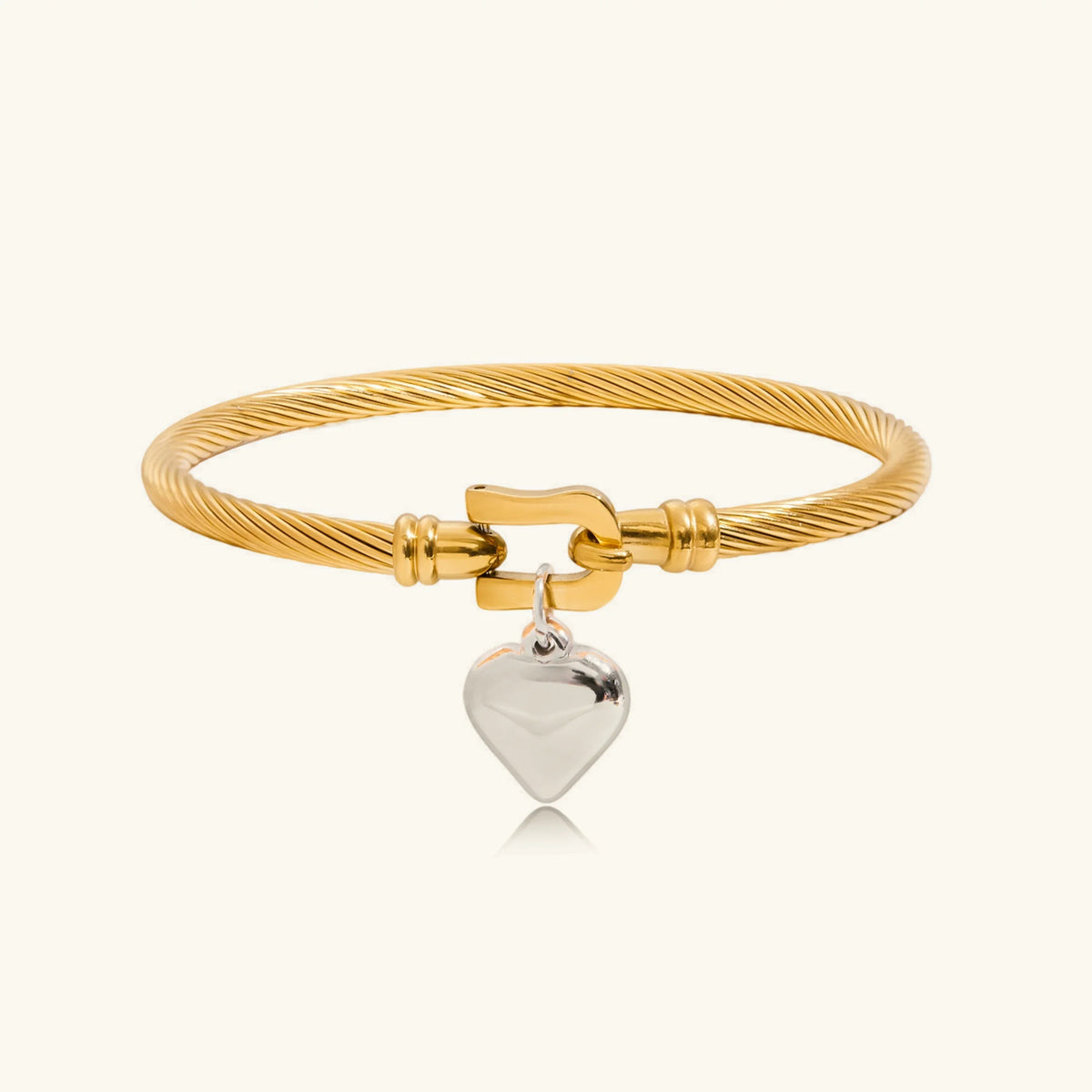 [GALE]Solenne Twisted Band Gold Bracelet